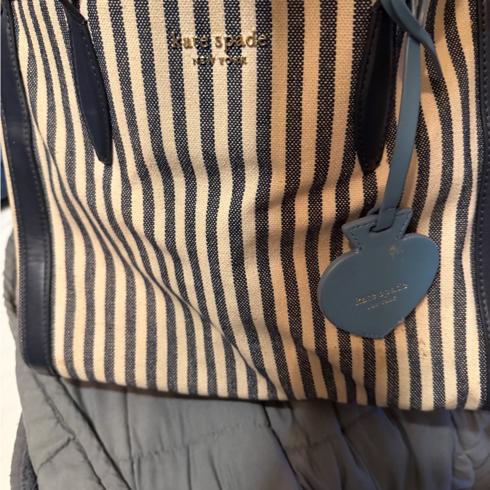 kate spade Navy and Cream Striped Men's Backpack